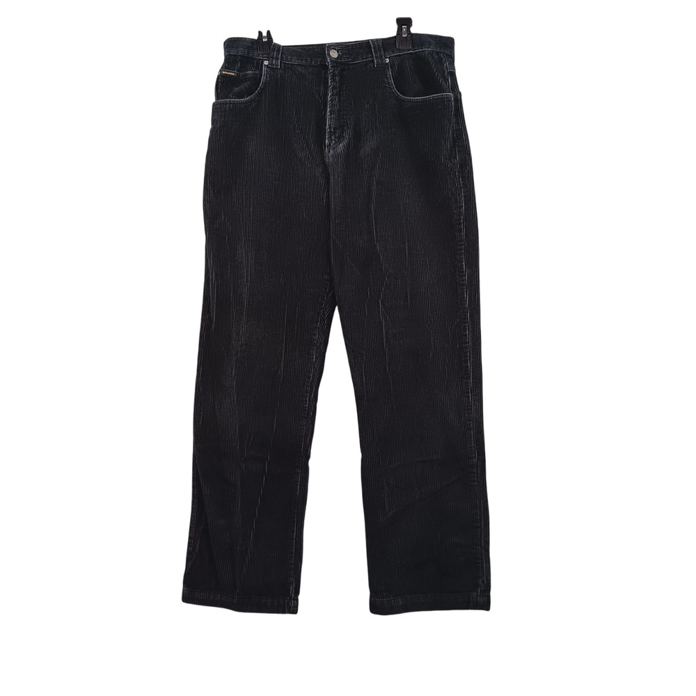 Quiksilver Men's Corduroy Pants Navy‎ Size 34 Straight Leg Casual